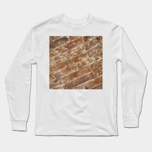 Orange Brick Wall Long Sleeve T-Shirt